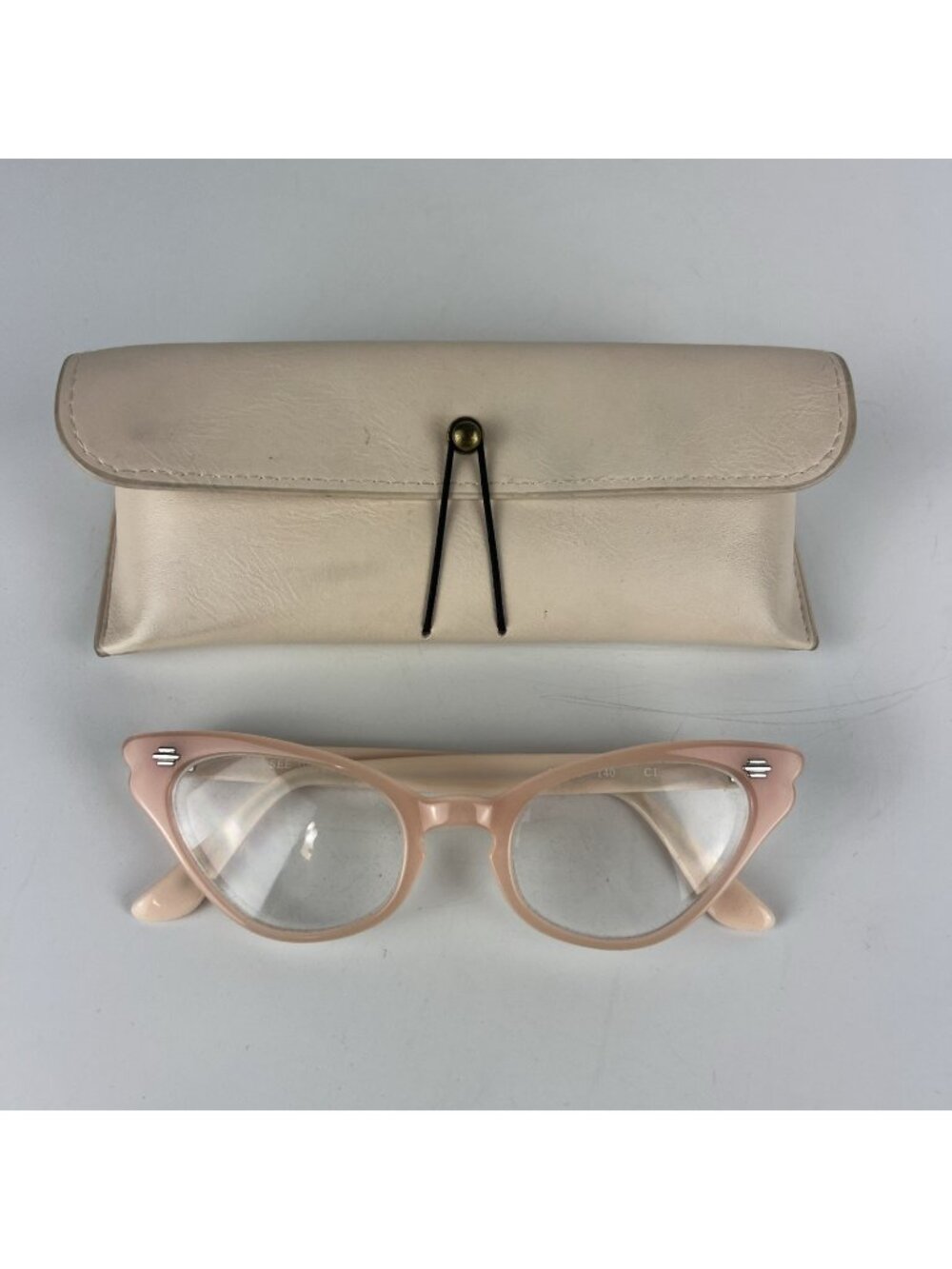 See Eyewear 1959 C4 Cat Eye Eyeglasses Frames Pink Coral 49-21-140 Women
